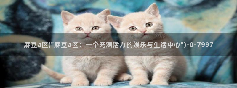 麻豆专区一：麻豆a区(\